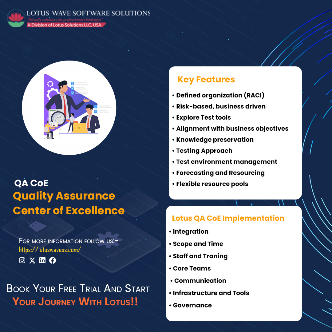 lotuswavess's tweet image. A strong QA CoE = Faster releases + Fewer defects + Stronger quality culture.
Standardized processes ✔️
Automation-driven ✔️
Continuous improvement ✔️
Quality isn’t an activity—it’s a strategy.
#QACoE #SoftwareTesting #QA #Automation #DevOps #QualityEngineering