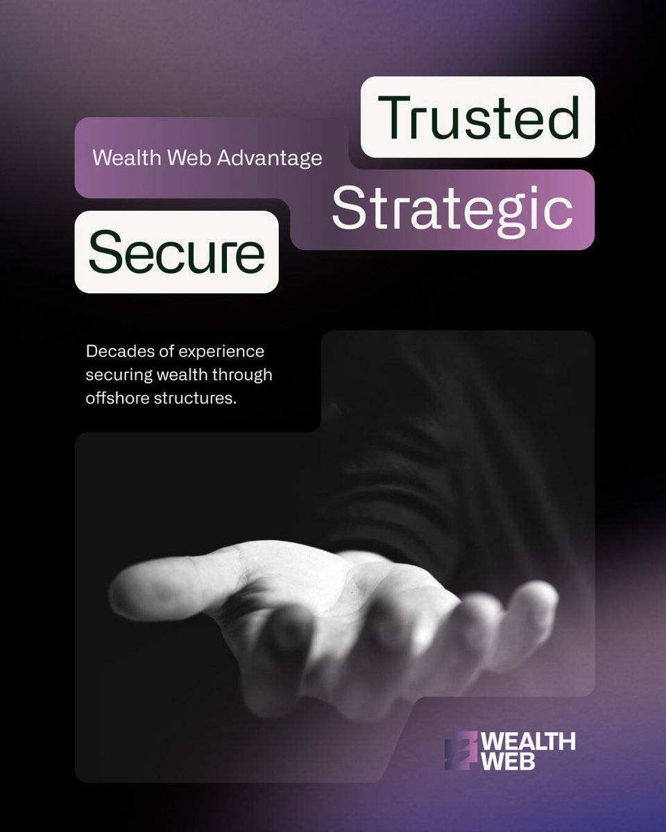 _wealthweb's tweet image. At Wealth Web, our decades of experience in top jurisdictions give clients a real advantage faster processes, stronger structures, and proven offshore insight. Book a free confidential consultation to explore our private wealth solutions
#WealthWeb #PrivateWealth #AssetProtection