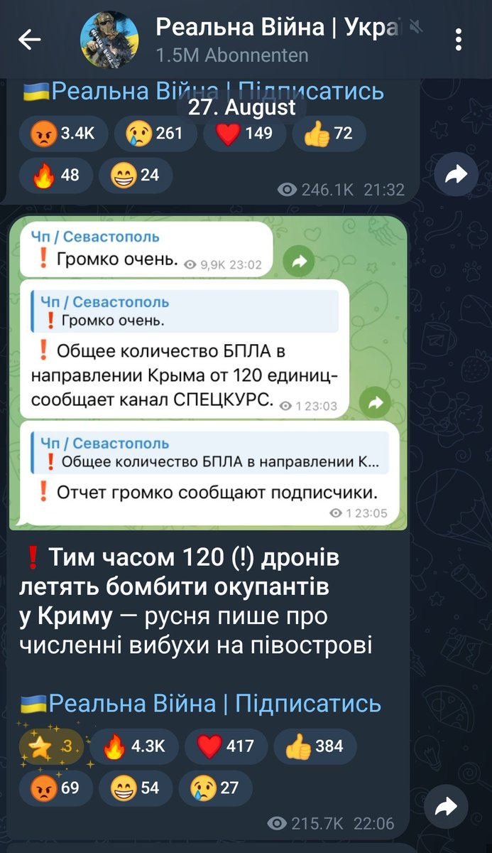 Jessy0815Nancy's tweet photo. @RusslandWatcher @Alina_Lipp_X Erst provozieren, dann heulen...
🇺🇦 Telegram Kanäle feiern jedesmal die Drohnenattacken auf 🇷🇺 Städte und Infrastruktur. 
 #Ukraine #Drohen
https://t.co/wSEpSatKtB https://t.co/JiVsE7hFe7