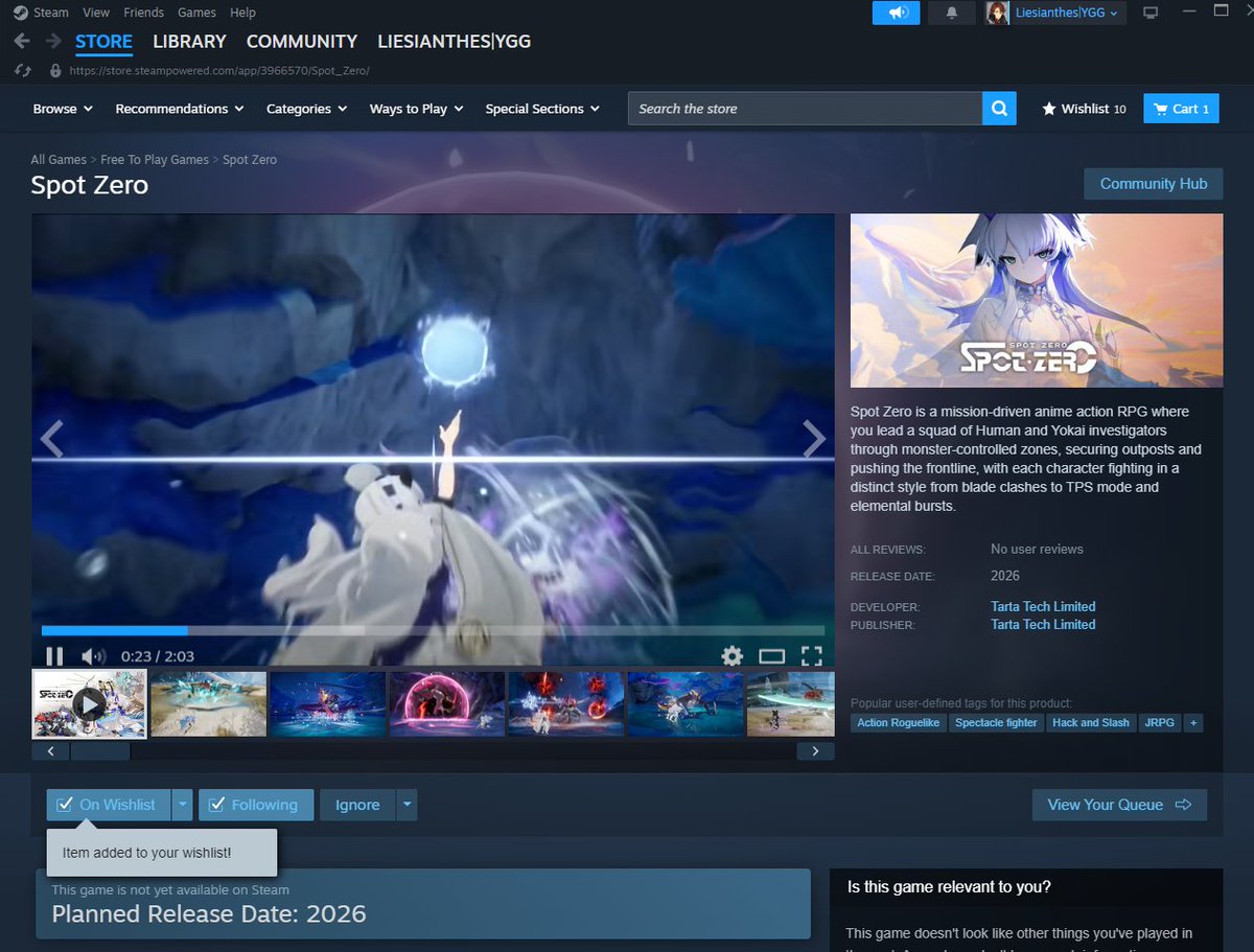 Can't wait to play this game. 
#spotzero #steam #wishlist