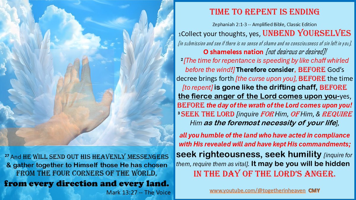 talkingtruth's tweet image. SUNDAY MESSAGE: [posted Monday]

Those who ‘discount’ the historical accounts of ‘God’s Wrath’ in the Old Testament, evidently, ‘discount’ the future prophetic projections of ‘God’s Wrath’ in the New Testament.  
Let’s START … PRAYING AND WITNESSING! ‘TIME ‘is not on our side’!