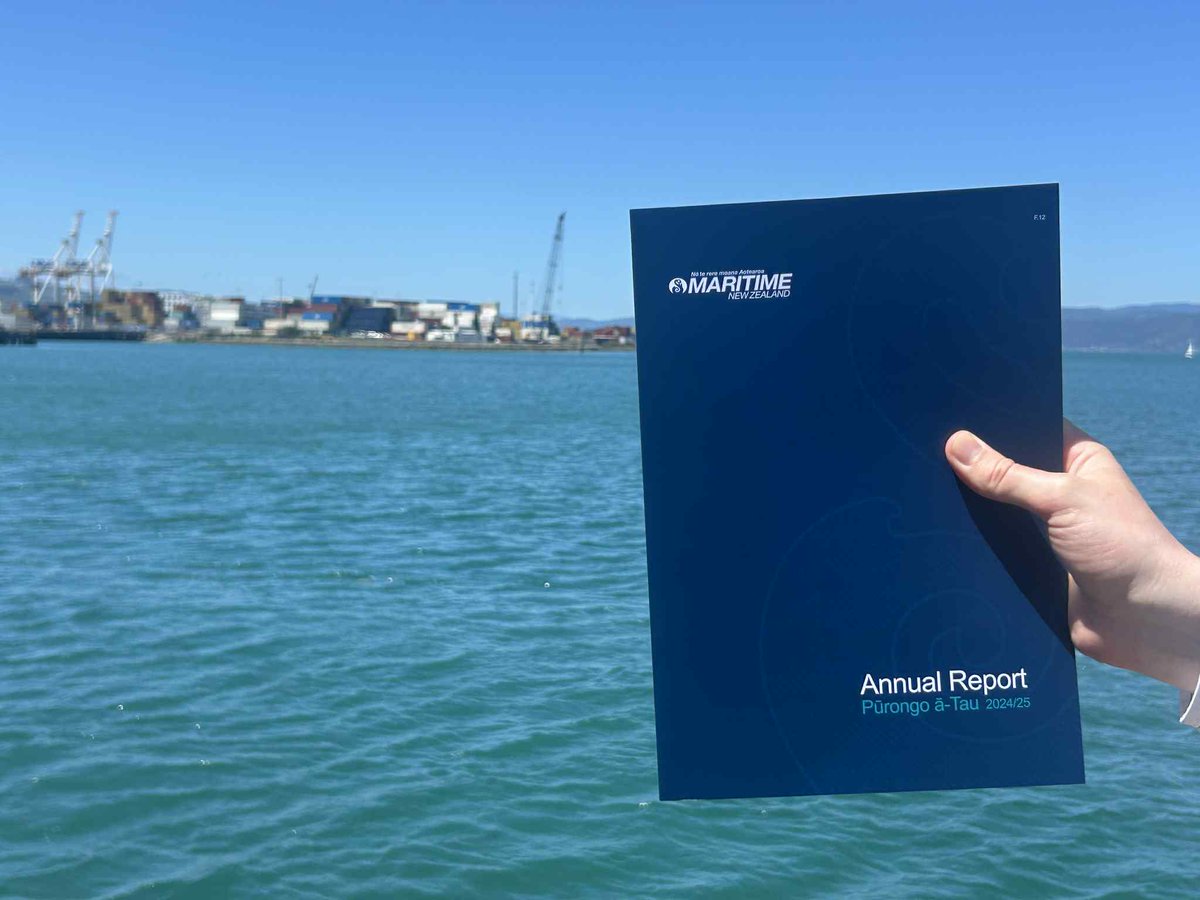 MaritimeNZ's tweet photo. Maritime NZ’s Annual Report for the 2024/25 financial year is now live on our website. 

Read it here: https://t.co/BtPu31G4Xp https://t.co/x62CR6Zdup