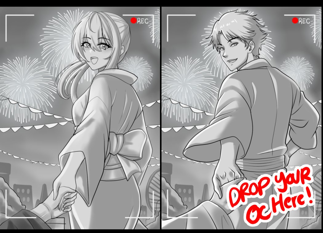 Shiroyukisenpai's tweet photo. 🌟DROP YOUR OC/VTUBER HERE!
I need oc to build portofolio for YCH New Year Date💕
I'll pick one character (Male & Female)

"What funny things have you experienced during New Year's?"
Tell me your story on reply and I'll pick my fav story^^

Good luck guys✨
#vtuber #artistsontwitter #artmoots