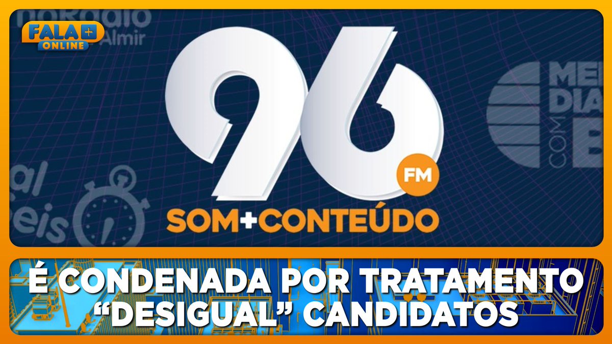 falamaisonline's tweet photo. Rádio 96 FM é condenada por tratamento “desigual” candidatos à Prefeitura de Natal-RN em 2024.
https://t.co/YJL0u5FRwH
#Rádio96FM #96FMNatal #Rádio #FalaMaisOnline https://t.co/44sBFy37iN