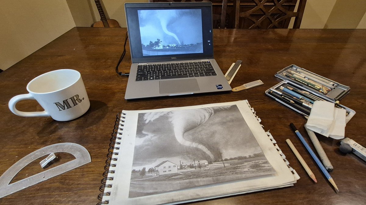 GregMcwx's tweet image. Working on the finishing touches of the 1968 Tracy, MN F5 tornado.

The tones never look right in these photos.