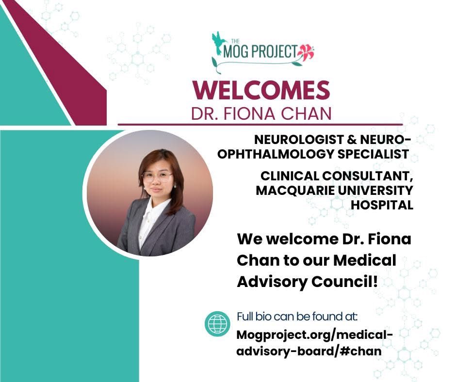 TheMOGProject's tweet image. Look who we’ve poached with @JustJen_K to our ANZ Medical Advisory Council, @dr_fiona_c. Dr Fiona is Neurologist specialising in Neuro-Ophthalmology &amp;amp; Neuro-Immunology, with advanced clinical &amp;amp; research training across Australia, UK, &amp;amp; Oxford’s renowned #NMOSD &amp;amp; #MOGAD clinic.…