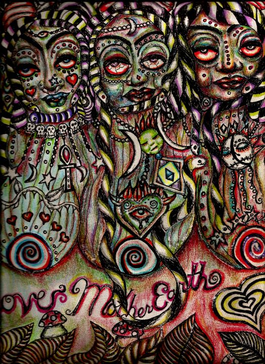 darkmoondoll's tweet photo. Art of the Day! "Love Mother Earth". Buy at: https://t.co/iB7RJuQLX4 https://t.co/kTocJpOjPj