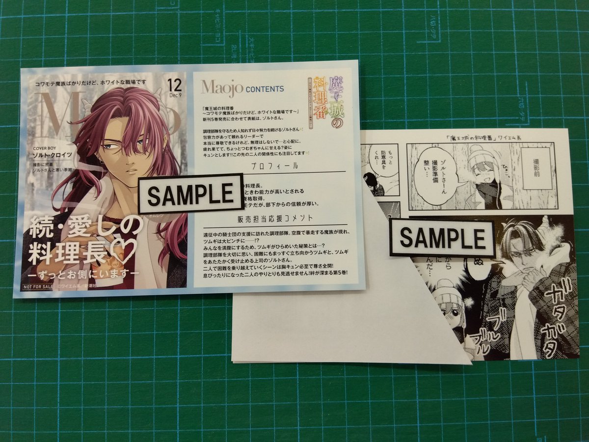 本日発売 ＼ 『＃魔王城の料理番』5巻 TSUTAYA特典:雑誌風両面イラスト