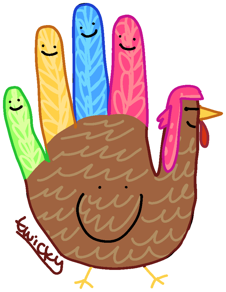 hand turkey from thanksgivinggg