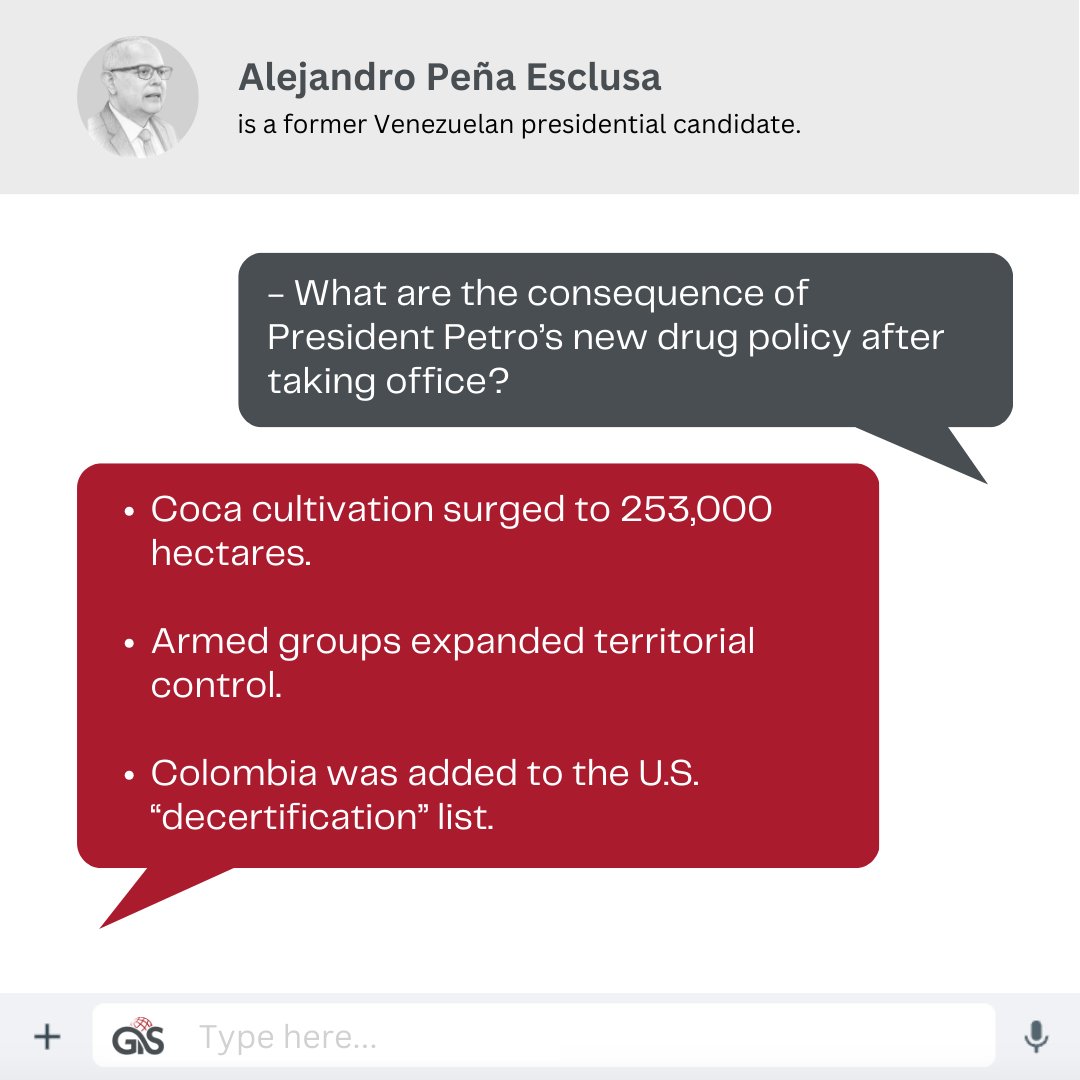 When a U.S. president labels Colombia’s president an “illegal drug dealer,” there is bound to be political fallout.

In his latest report, GIS expert Alejandro Peña Esclusa <a href="/PenaEsclusa/">A. Peña Esclusa</a> breaks down how President Petro’s confrontation with Washington could affect security dynamics