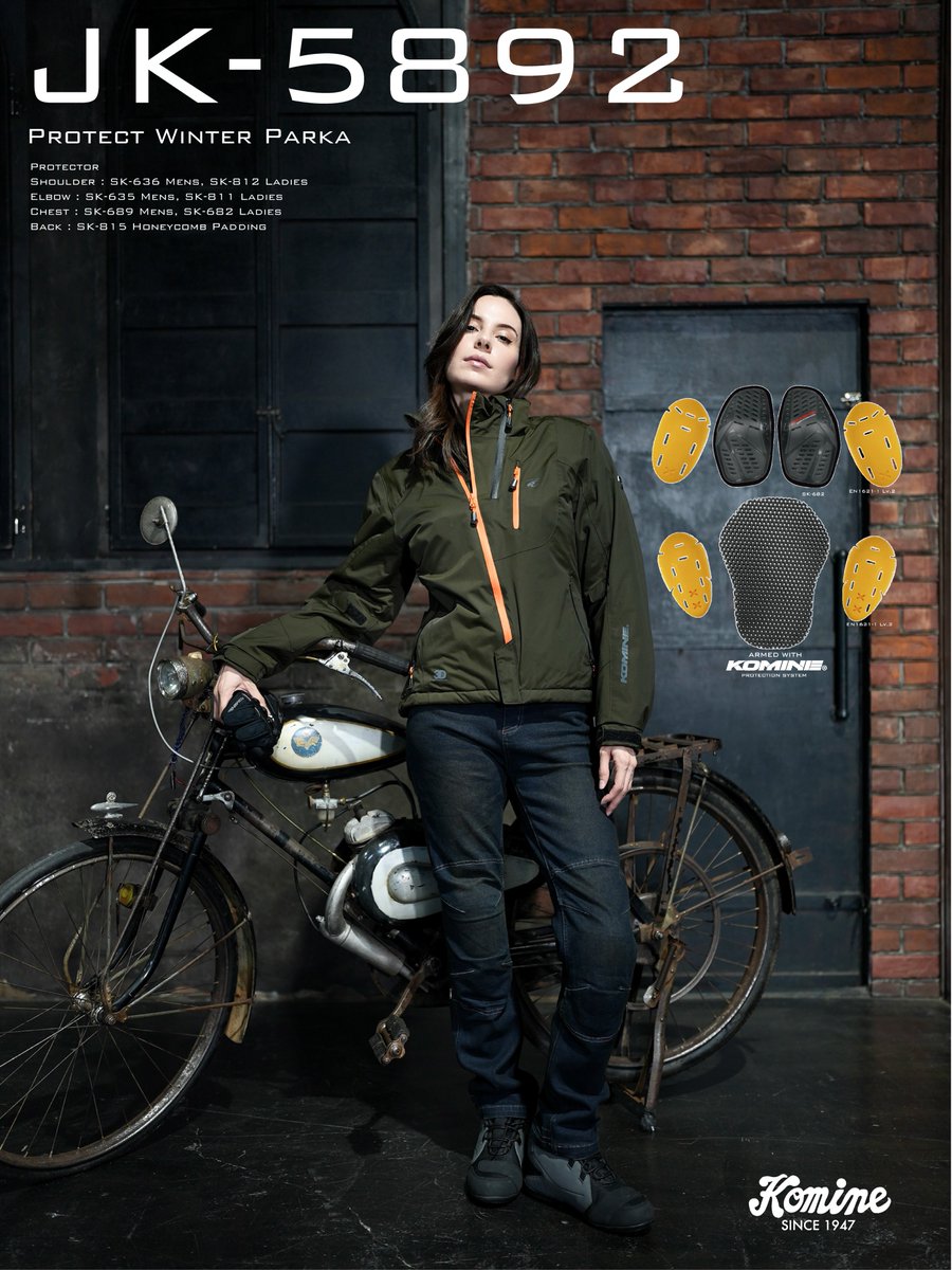 ラスト一点定価15,900円Komine Protect Riding Lサイズ ラスト一点定価