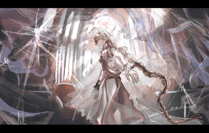 #今年も残りわずかなので今年一番伸びた絵を貼る あの日のプロポーズが忘れられません