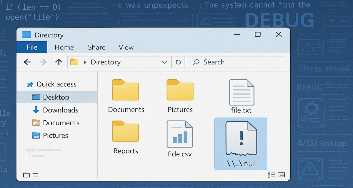 >  What the heck is a `\\.\nul` path and why is it breaking my Directory Files Lookup? dlvr.it/TPjkNj