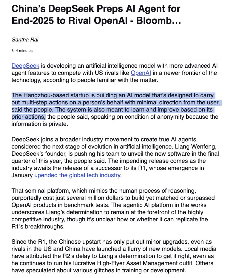 ์์ง ์ดํด ๋ชปํ์
จ๋์?
Qians์ ์ ์ฐ์ ๊ณ์๋์ด์ผ ํฉ๋๋ค.
DeepSeek๋ DeepMind์ ๋ํ ๋ช
๋ฐฑํ ์ค๋ง์ฃผ์
๋๋ค.
๊ทธ๋ค์ ๋จ์ํ "์์ด์ ํธ"๊ฐ ์๋ AI ๊ณผํ์๋ฅผ ๋ง๋ค ๊ฒ์
๋๋ค.