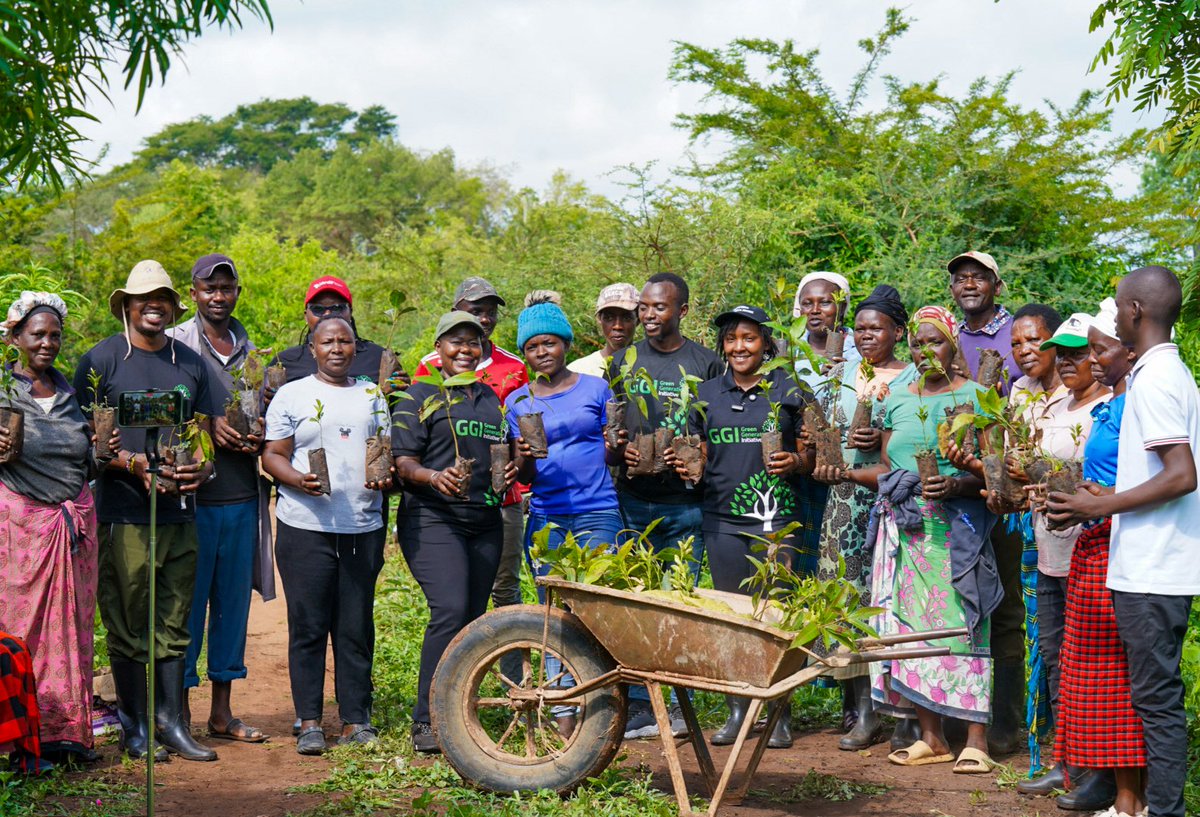 lizwathuti's tweet photo. A happy community coming together to restore what we all depend on💧🌳- People 👩🏾‍🌾

A water catchment slowly coming back to life with the over 6,500 indigenous trees we planted together across, Kwa Mukonza Springs, MaKiu Springs and Nthange Springs- Planet. 🌍

And an extra boost for future family earnings through the over 2000 fruit tree seedlings we distributed across to farmers to support livelihoods - Prosperity💰.

All our three pillars at the Green Generation Initiative (@GGI_Kenya) evident through this project; People, Planet, & Prosperity. 

This is what gives me hope. On ground actions, rooted in community, growing into something meaningful.💚

We are proud of our partnership with The Nature Conservancy in Africa @Nature_Africa on this project. 

#PeoplePlanetProsperity