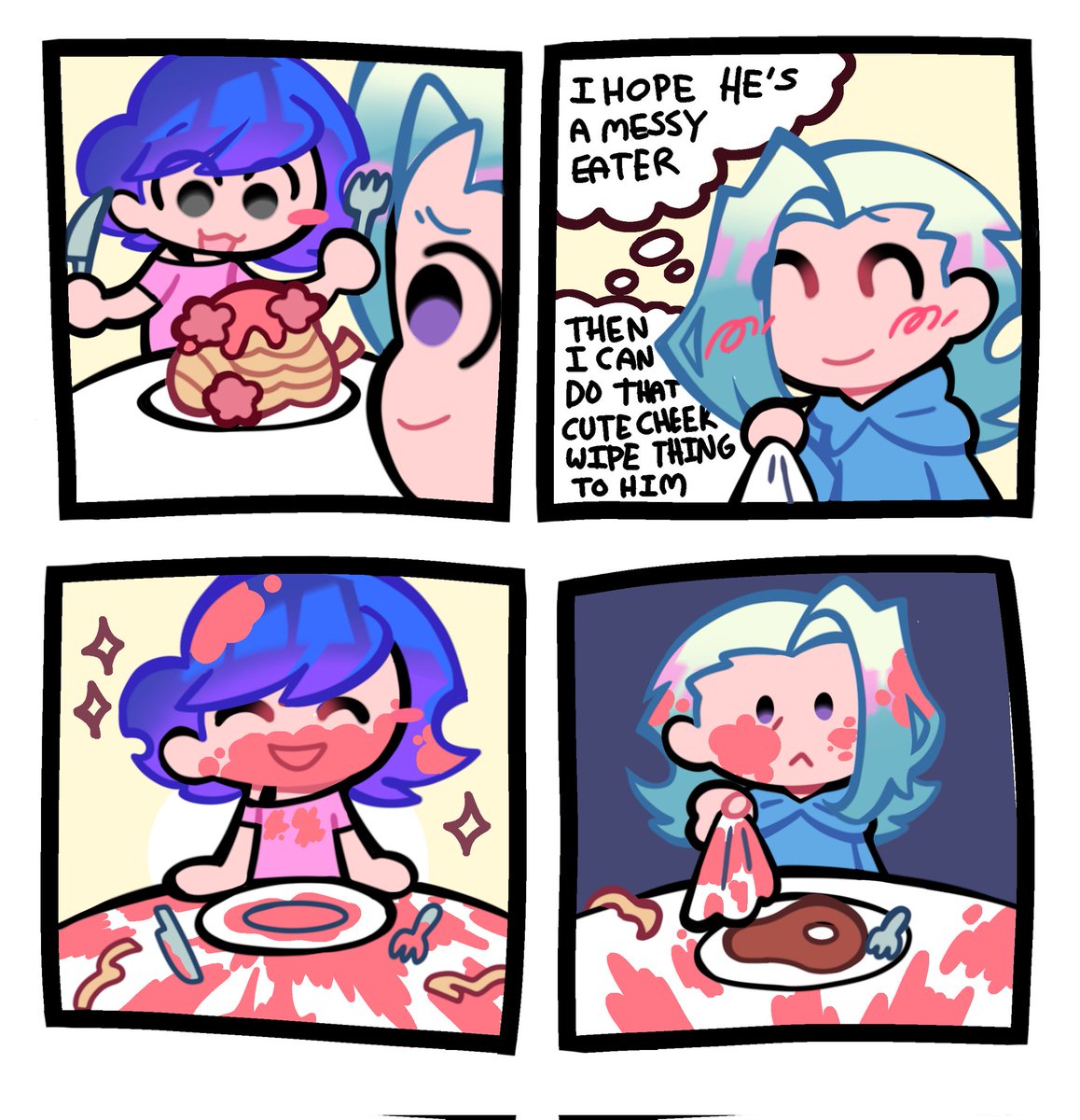 They went out to eat
ദ്ദി(˵ •̀ ᴗ - ˵ ) ✧

<a href="/Zero_One110/">Zero</a> 
[#NewPSG #paswgoc ]