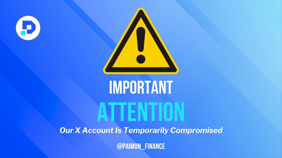 🚨Security Notice: Paimon’s Main X Account is Currently Compromised!

Our main <a href="/Paimon_Finance/">Paimon Finance</a> X account has been affected by a phishing attack. We are actively working with the X Support Team to restore full access as soon as possible.

Until further notice:
⚠️Do NOT click any