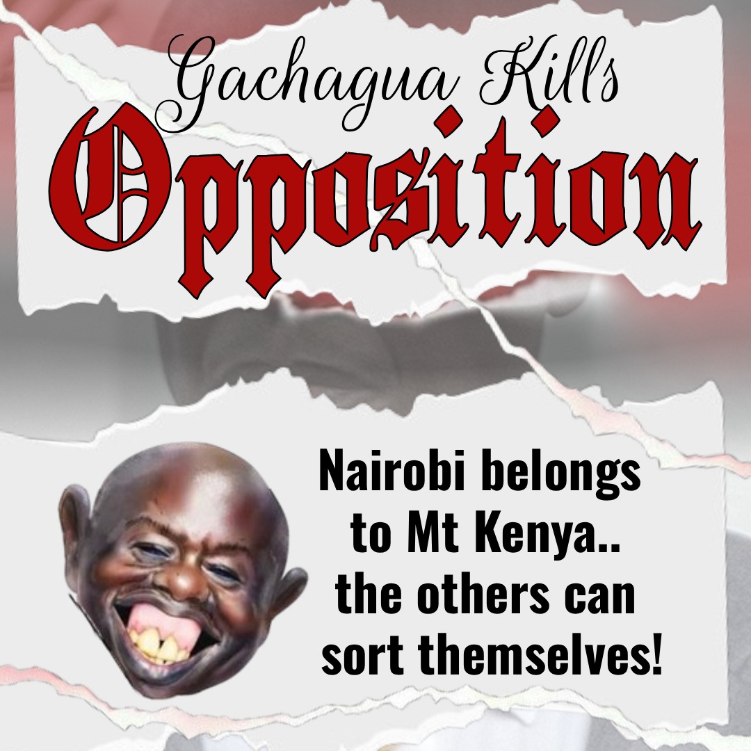 The opposition is failing because leaders prioritize personal power over unity and shared vision.

 #OppositionInCrisis
 Gachagua Kills Opposition