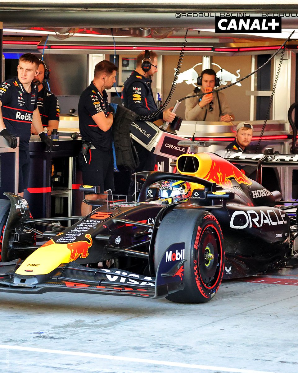 CanalplusF1's tweet image. Première fois en tant que pilote Red Bull pour Isack Hadjar à l'occasion des tests à Abu Dhabi ✨ #F1
