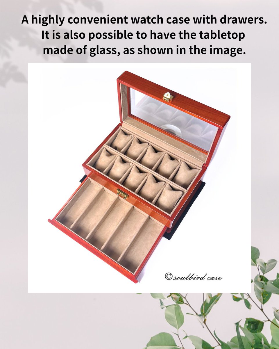 soulbird_case's tweet image. 大変便利な引き出し付きの時計ケース。
画像のような天板をガラスにすることも可能です
しっかりと高品質に仕上げを行います。
soulbird.co.jp/watchcase_b/

#watchcases 　#ソウルバード　#時計ケース　　 #watchcollector  #watchcommunity 　 #watchnerd #watchgeek　#watchaddict　 #wristwatch