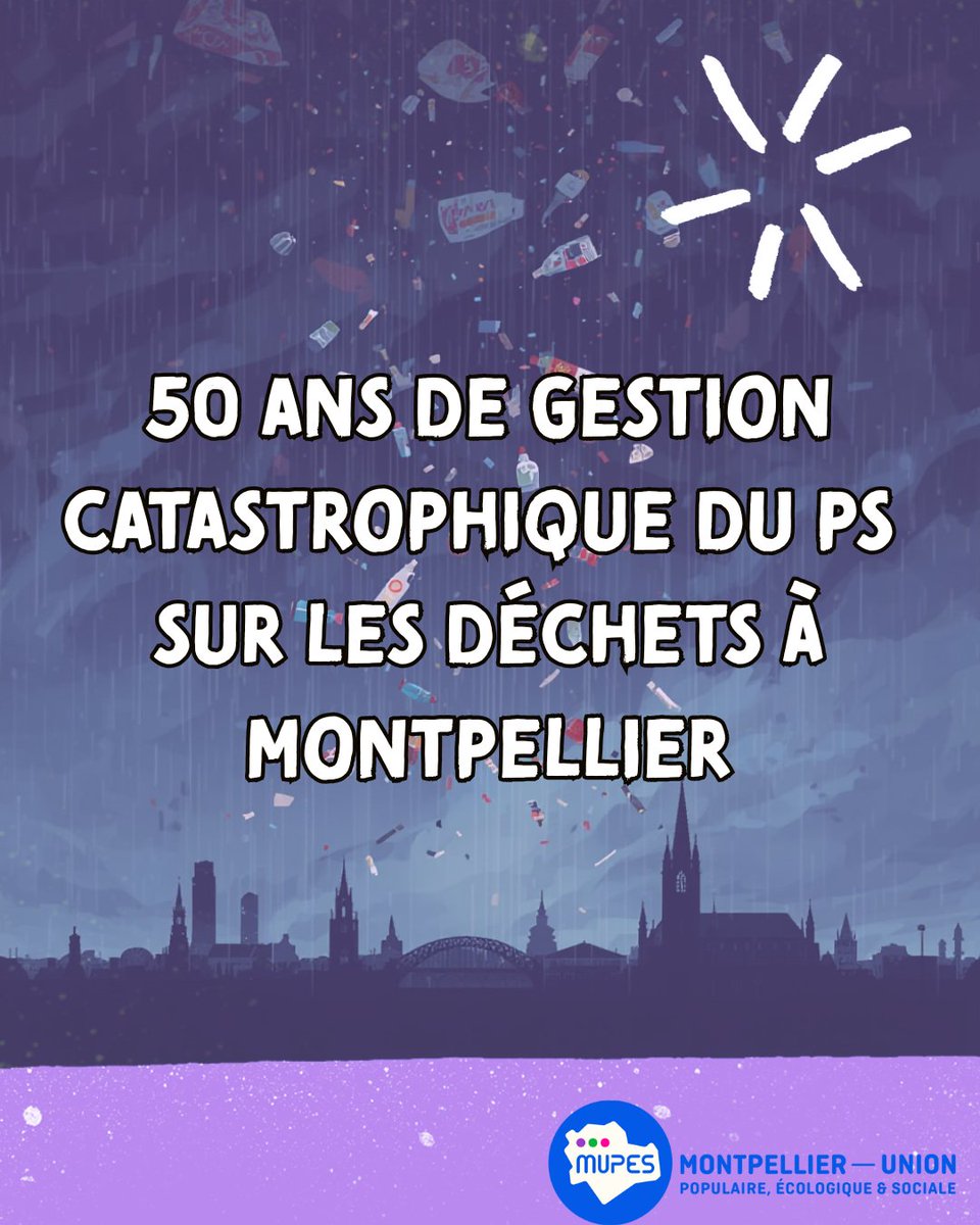 Le PS et <a href="/MDelafosse/">Michaël Delafosse - Maire de Montpellier</a> ont eu des années pour construire le zéro déchet

Il n’a rien fait

En fin de mandat, il nous impose une usine avec Urbaser une firme dont l’objectif 
est le profit

Nous voulons une gestion publique sobre au service des habitants, pas des actionnaires♻️