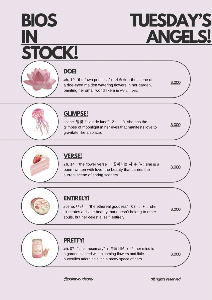 𓈒⠀⠀𓏸⠀⠀𓇼 a repost, please? thank you! 🍮🥄 

happy tuesday, lovelies! aku punya bio wording angels series ready stock yang bisa diklaim sekarang juga. 🍧🎀 grab these beauties fast! <3 #zonauang