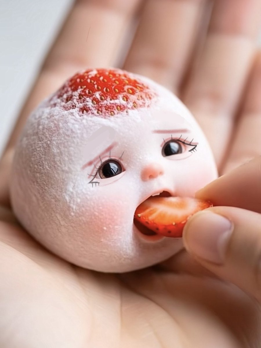 なんとメンバーにいちご大福に似てると言われ、もっと近づくために