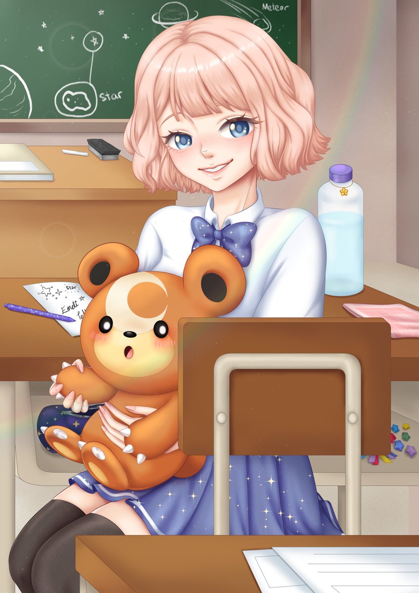 To close the art summary (for now) there is also 3 characters that I only had 1 piece of art commissioned for
Tahlia Flower garden by <a href="/naomochii/">naomochi</a> 
Valentines Fragile by <a href="/Golden_Bear_24/">GoldenBear 🐻🌸</a> 
And high school Emeli by <a href="/ginakijamie/">銀の秋·Jamie · VGen OPEN</a>