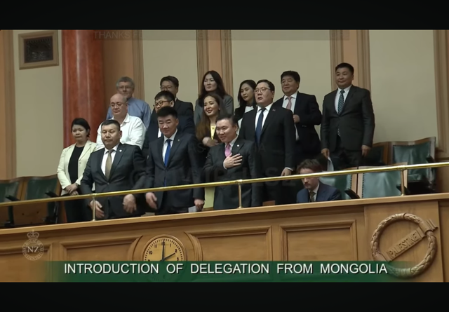 jaustinNZ's tweet photo. After the NZ Speaker's successful visit to Mongolia in September, pleased to see a Mongolian delegation visiting our parliament today. As fellow democracies with similar electoral systems🇳🇿🇲🇳 can continue to support and learn from each other. https://t.co/xdcIztcNMh