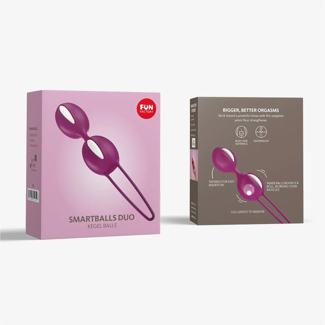 Intimate_Store's tweet image. FUN FACTORY SMARTBALLS DUO – GRAPE/WHITE

Fun Factory Smartballs Duo is an easy-to-use Pelvic floor training device featuring two velvety-soft silicone-covered weighted balls, designed for advanced users. Offering easy vaginal insertion, with female anatomy in mind, Smartballs…