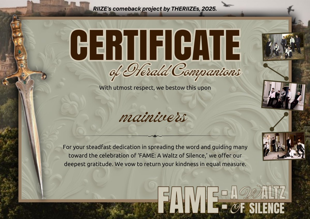 We want to take a moment to thank <a href="/THERIIZEs/">★</a> for giving us the opportunity to be part of this important project. It has been an incredible honor to be involved, and we are truly grateful for the certificate we received. Congratulations on the project’s success!