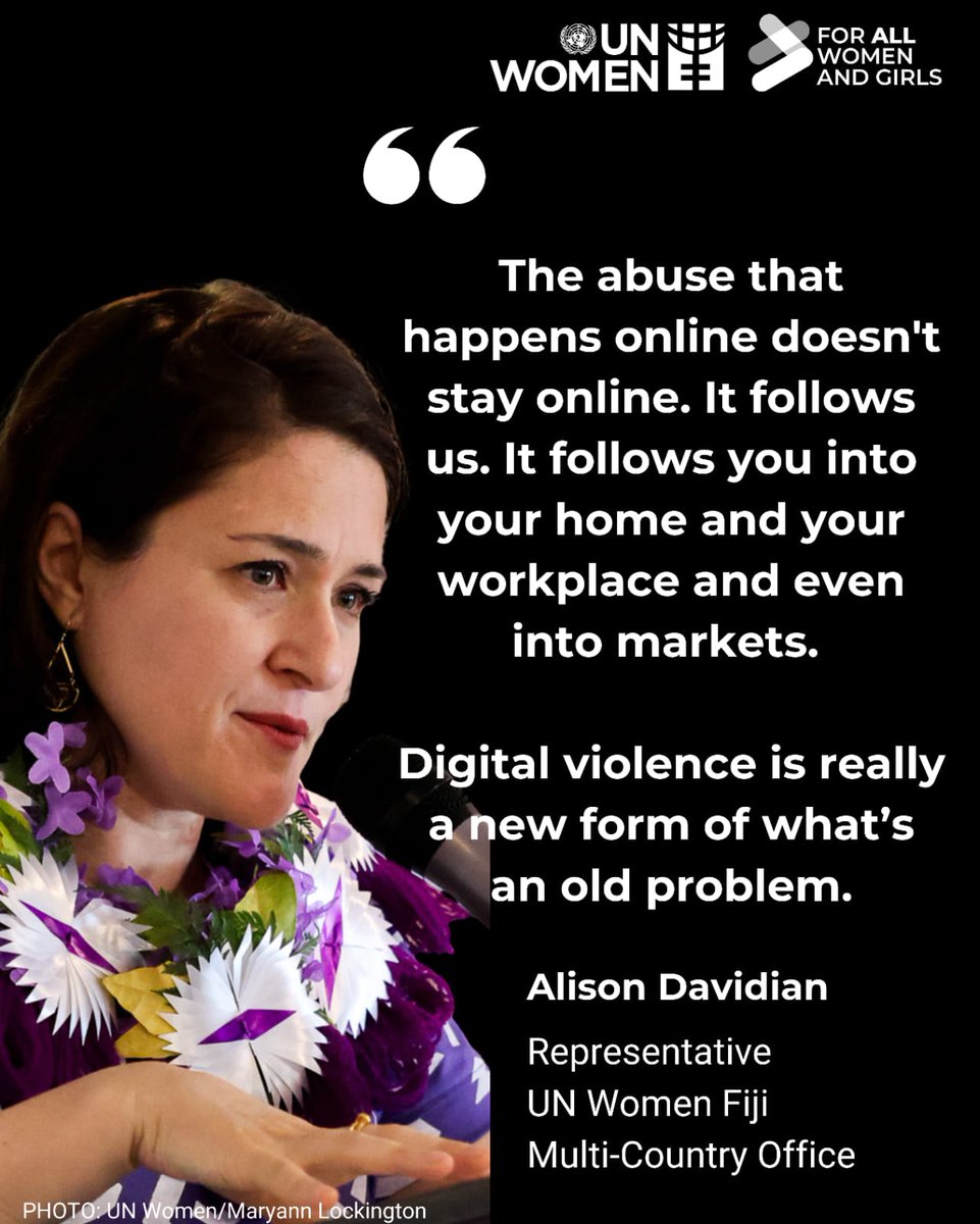 unwomenpacific's tweet image. #Fiji 🇫🇯 | At the Nausori Market #16Days event, Fiji Min of Women Hon. Sashi Kiran, UNW @DavidianAli and Emeline Cammack from the @AusHCFJ joined vendors to reaffirm that markets must be safe, inclusive spaces for all women and girls, offline and online. #M4C #EndViolence