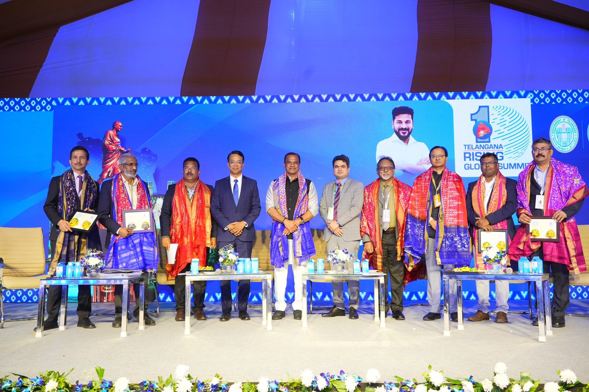 Under the dynamic leadership of Hon’ble Chief Minister Sri <a href="/revanth_anumula/">Revanth Reddy</a> garu, the Government of Telangana is advancing a holistic development vision where Roads, Railways, Aviation, Power, Health, Digital and Logistics sectors move forward together. 
The State’s first-ever