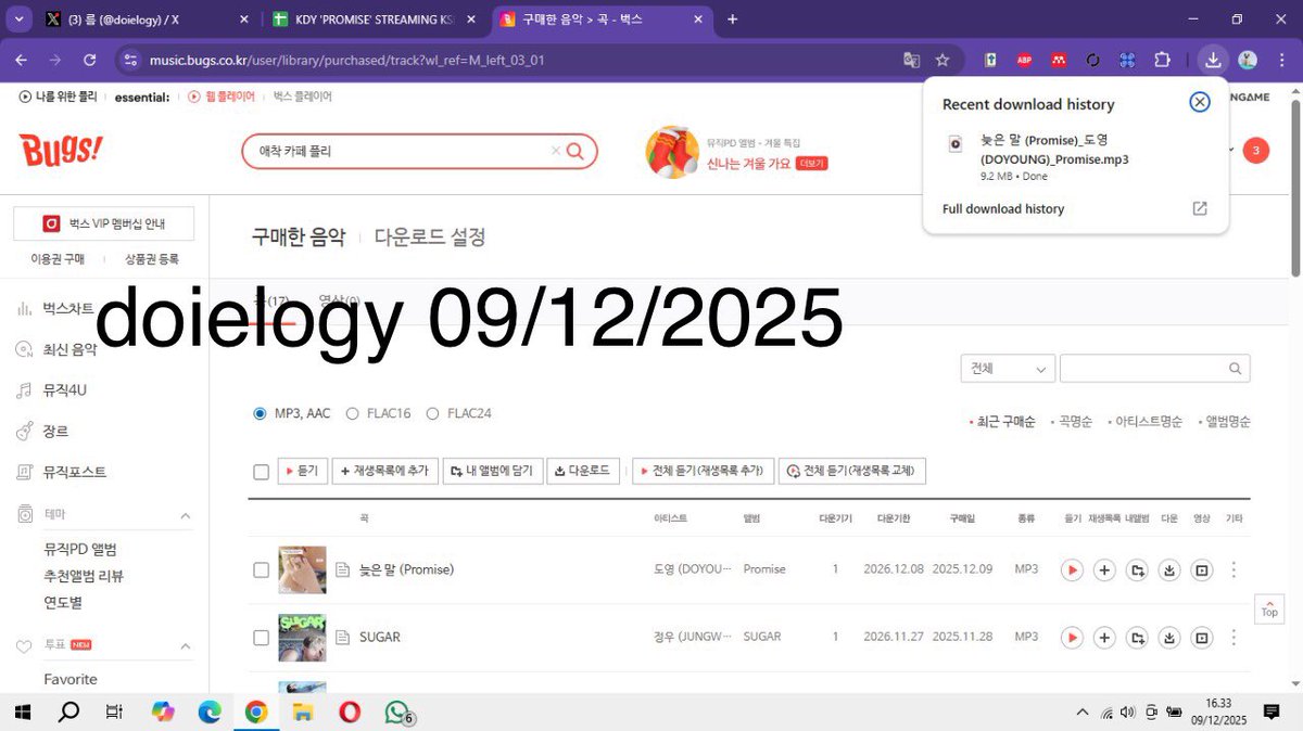 doielogy's tweet photo. 🐰🎧 doyoung - promise bugs download proof 🐰🎧
#DownloadTeamDVT
#PROMISE_BugsTeam
#DOYOUNG_PROMISE
#DOYOUNG
@DoyoungVoteTeam https://t.co/31U6ZkoUkS