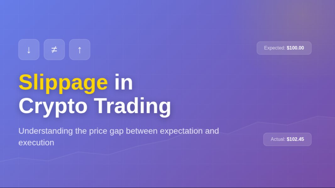 Ever clicked “Buy” in crypto and ended up paying more
than expected?

That’s slippage, one of the most misunderstood risks in
trading.

Here’s a simple breakdown of why it happens and how
to manage it effectively:

🔗 Read the full article: 
linkedin.com/posts/haveto-c…
