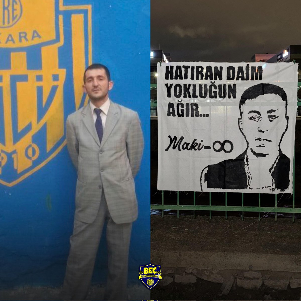 HATIRANIZ DAİM YOKLUĞUNUZ AĞIR...

Camiamızın sevilen insanı; kalbine kefil olduğumuz İsmail Akkaya (İskoç) abimizi ve tribünümüzün emektarı; genç yaşta kaybettiğimiz canımız Ahmet Acer (Maki) kardeşimizi büyük bir rahmet ve özlemle anıyoruz.