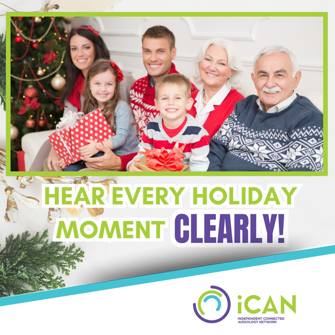 iCANAudiology's tweet photo. 🎄The holidays are full of laughter & stories you don’t want to miss. Protect your hearing & make every celebration meaningful.
Connect with our #Audiologists & #Acousticians for #PatientCentredCare.
👉 https://t.co/fp3pBuqwre
iCAN: Your independent audiology choice. https://t.co/hZukFaBycG