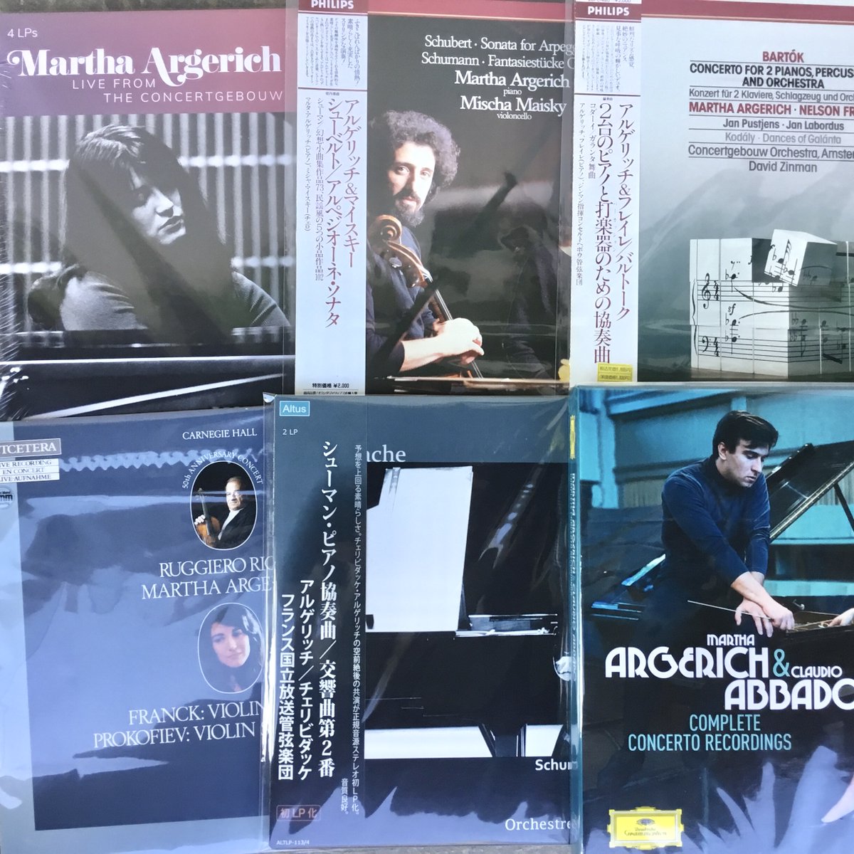 新入荷情報】 マルタ・アルゲリッチのLPがふたつかみ入荷しました