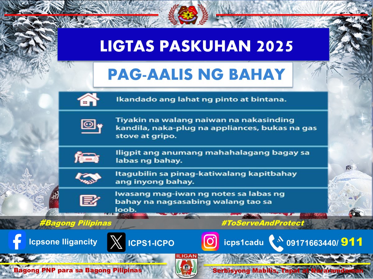 PS1_ICPO's tweet photo. 𝐋𝐈𝐆𝐓𝐀𝐒 𝐏𝐀𝐒𝐊U𝐇𝐀𝐍 2025
#BagongPNPparasaBagongPilipinasSerbisyongMabilisTapatatNararamdaman
#ToServeandProtect https://t.co/qqFvTJDynP