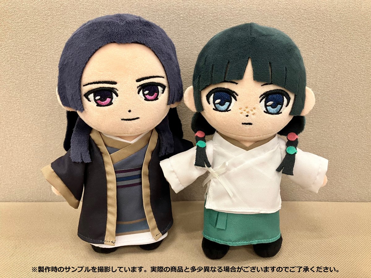 薬屋のひとりごと 原作展 ぬいぐるみ 2点セット お待たせしました！！ 明日、原作展会場にて ぬいぐるみ販売開始予定