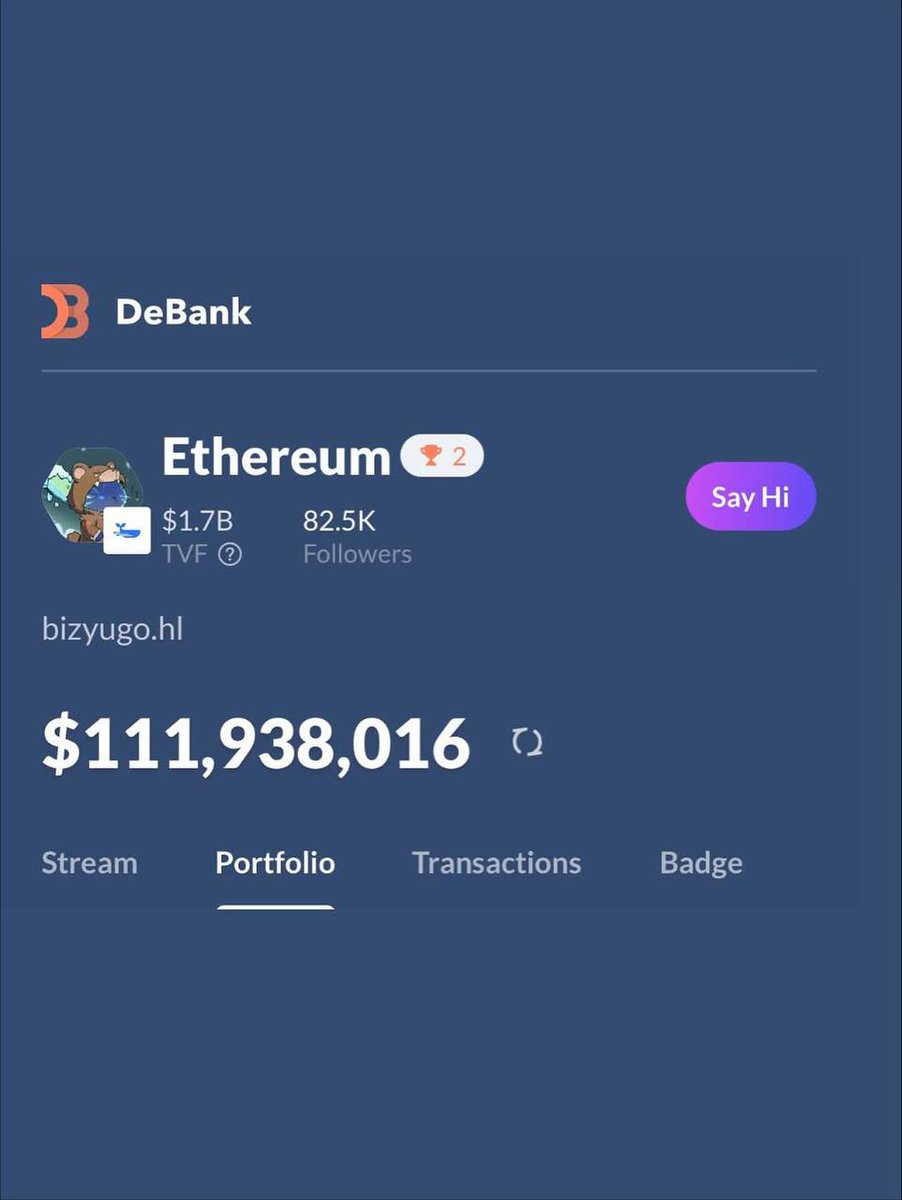 vespamatic96's tweet photo. Who is behind Bizyugo ? An anonymous whale with asset of Rp 1.8 trillion is now in the spotlight of the Indonesian crypto world

Bizyugo is one of the Indonesian crypto whale whose identity is still a secret, but whose movement always attract attention Data from DeBank show that the wallet associated with Bizyugo has a portfolio value of IDR 1.8 trillion, making it one of the largest player in the DeFi ecosystem

He is known to actively support various projects, is involved in DAO governance, and is often an early backer in new protocols Although he remains anonymous, his investment decisions often influence the local crypto community

He also invested in Hyperliquid and received a fairly large airdrop and became a top whale on $HYPE

Does anyone know Bizyugo ?

Source : blockchain media