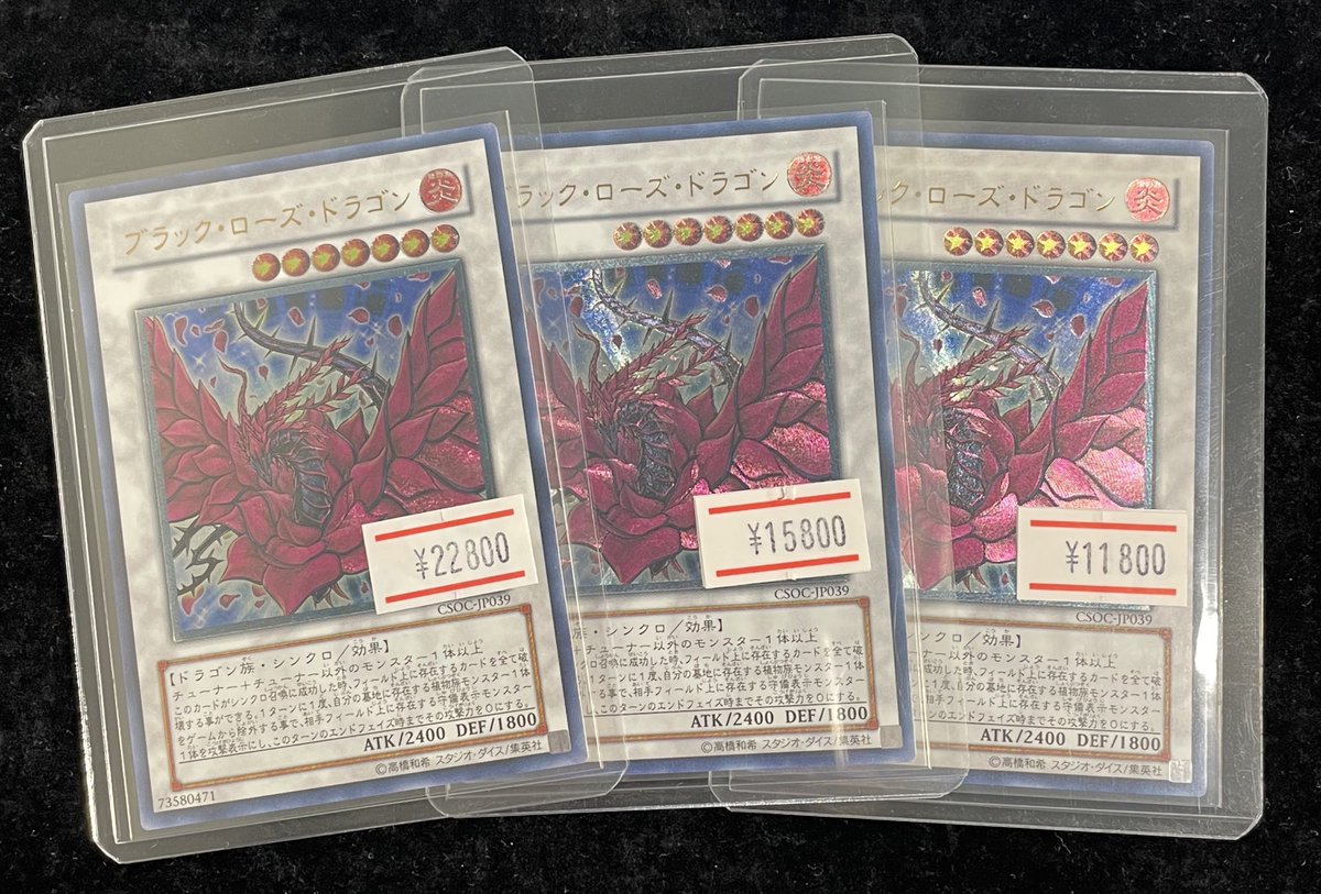 ✨別館店 本日のオススメ✨】 ブラック・ローズ・ドラゴンCSOC-JP039