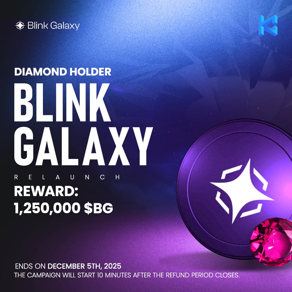kommunitasnet's tweet image. Hi $KOMmunity!

💎 Diamond Holder Quest with @_BlinkGalaxy_ is here!

Blink Galaxy is rewarding loyal holders with a massive 1,250,000 $BG for grabs! 🎉

⏳ The campaign begins 10 minutes after the refund period closes.

Don’t miss this exclusive quest to earn even more $BG! 
👉…