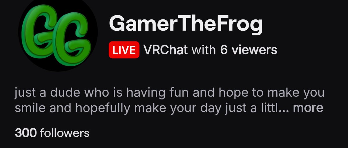 Ahhhj thank you guys so much for joining stream we did it we hit 300 followers on twitch!!!!!!!! You guys are awesome i hope to see you all tomorrow