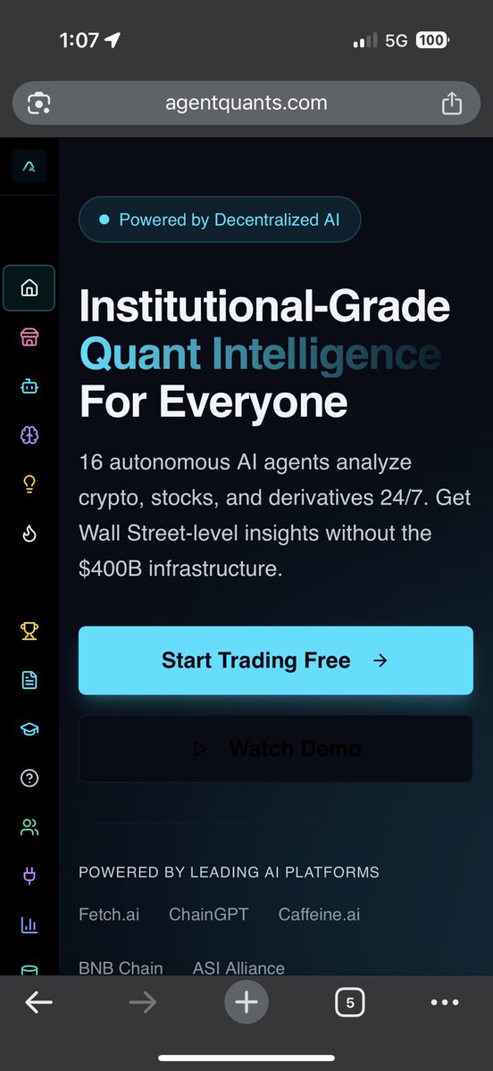PerpyFi's tweet image. Level Your Trading | QuantAgents puts institutional-grade intelligence in the hands of retail traders. Research, optimise &amp;amp; execute like the Pro’s #DeAi