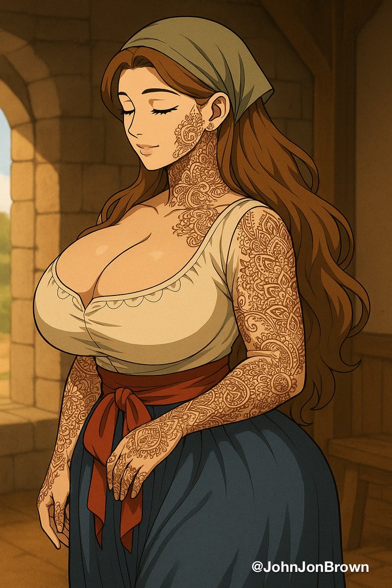 JohnJonBrown's tweet image. Beneath stone arches and warm hearthlight she stands, garments tied for the day’s labor, thoughts set upon what yet must be done. Walls may shelter the body, but work and duty ever press on the soul. #Medieval #MedievalLife
