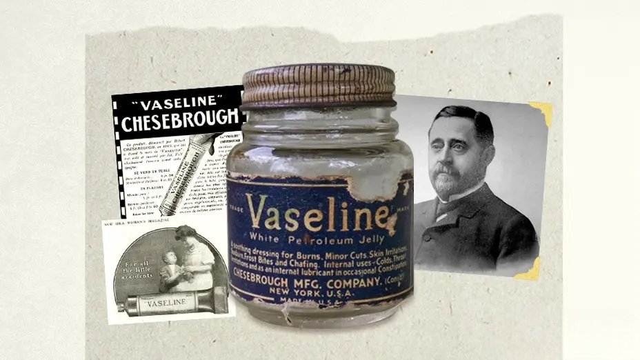En 1859, la carrera del químico Robert Chesebrough parecía acabada. Su negocio de aceite de ballena se había vuelto obsoleto de la noche a la mañana tras el descubrimiento de petróleo en Pensilvania. Arruinado, viajó a los campos petroleros buscando oro negro. No lo encontró. En