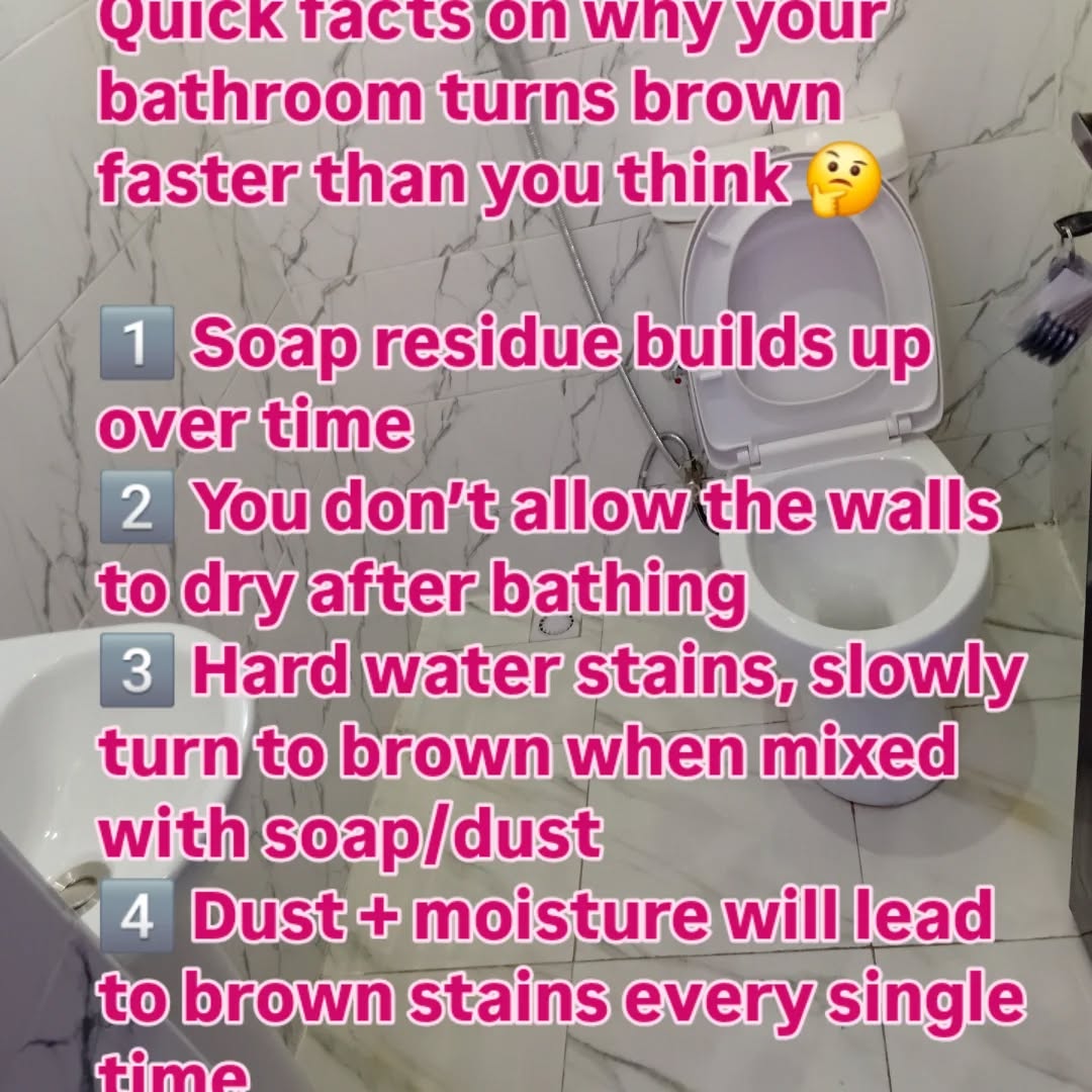 Tobriq_ecoklean's tweet photo. Good morning, Tobriqlovers 🌞💙
Keeping your bathroom sparkling clean makes your whole house feel fresh and healthy.
Need a professional deep cleaning? Send us a DM — we’ve got you covered.
Have a blissful day! ✨️
#KleanWithTobriq
#BathroomTips https://t.co/0av7oWmay8