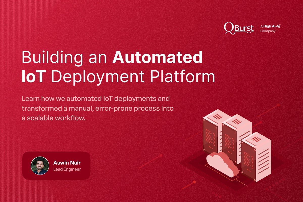 QBurst's tweet image. In our latest blog, Aswin Nair, Lead Engineer, shares insights into designing an automated IoT deployment platform that simplifies updates, improves reliability, and ensures consistent operations across distributed devices. Learn more: bit.ly/4pYX6es