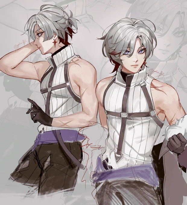 Some Illuga doodles #genshinimpact #原神